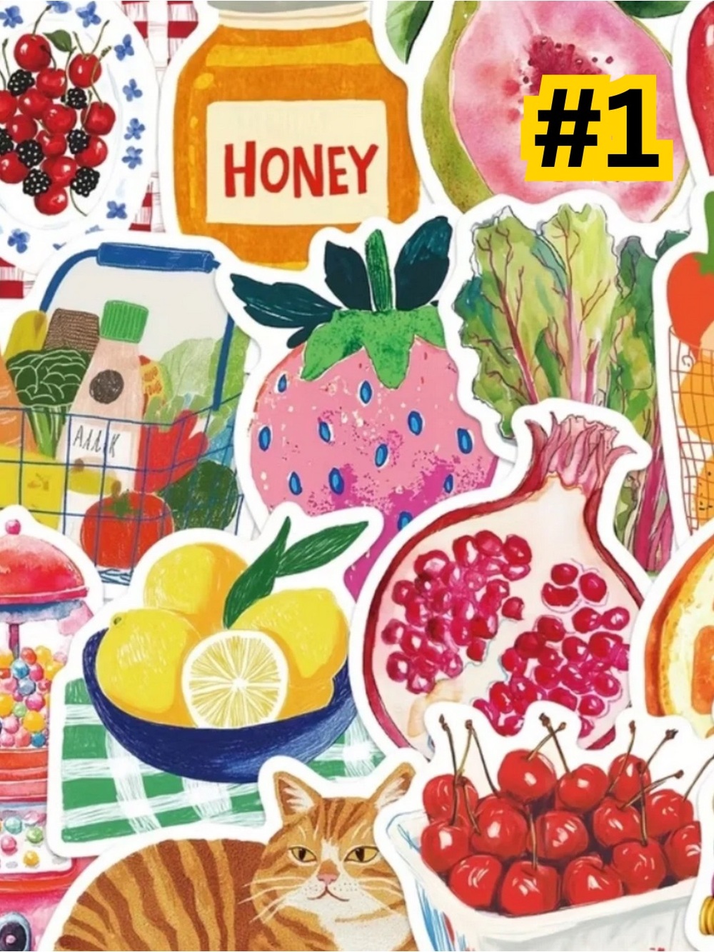 Aesthetic Sticker Collection Quantity 50 - No Repeats! Choose Designs! - Picture 3 of 10